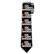 Buckle-Down Necktie - LOS F*CKIN' ANGELES Heart Black/White/Red Neckties Buckle-Down
