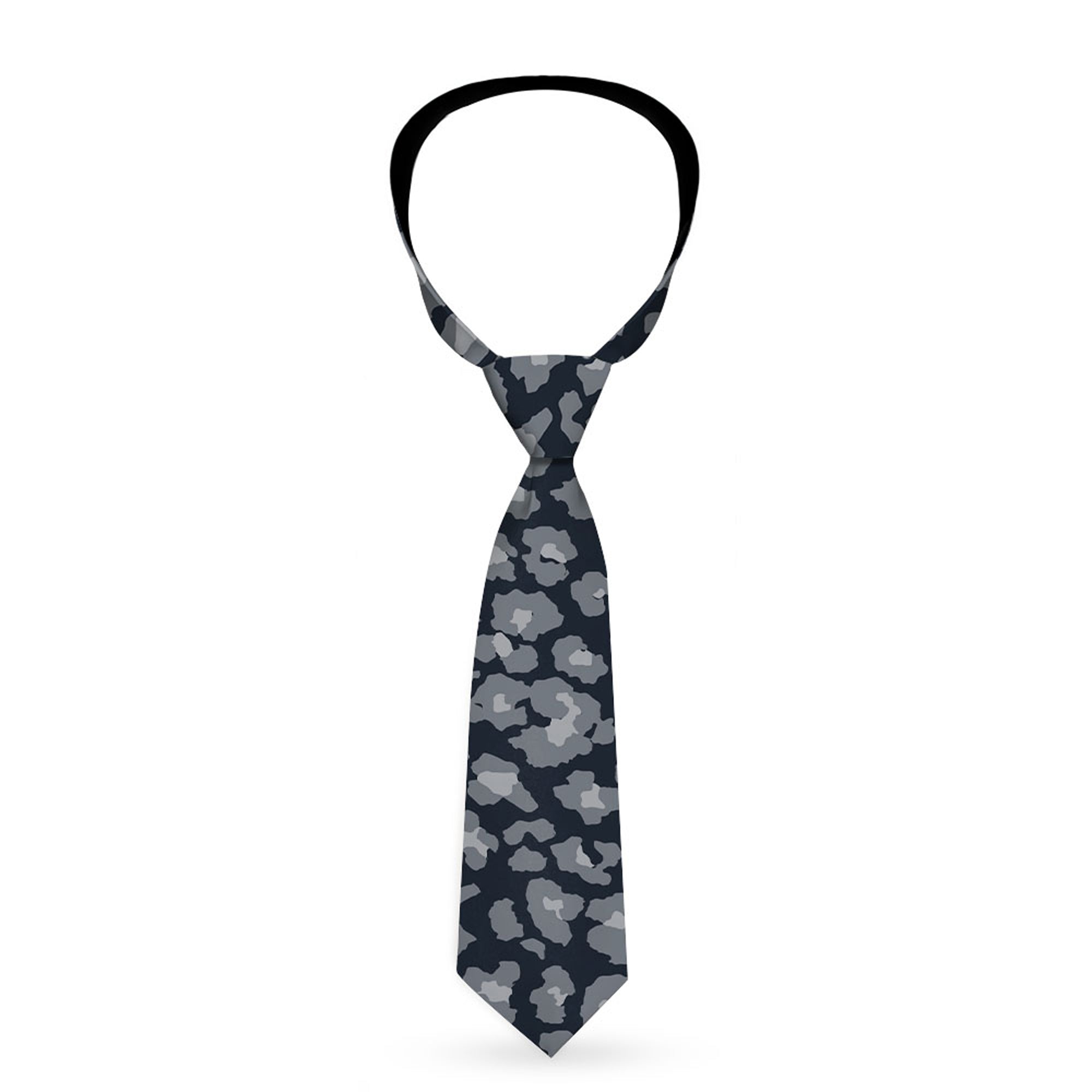 Buckle-Down Necktie - Leopard Grays Neckties Buckle-Down