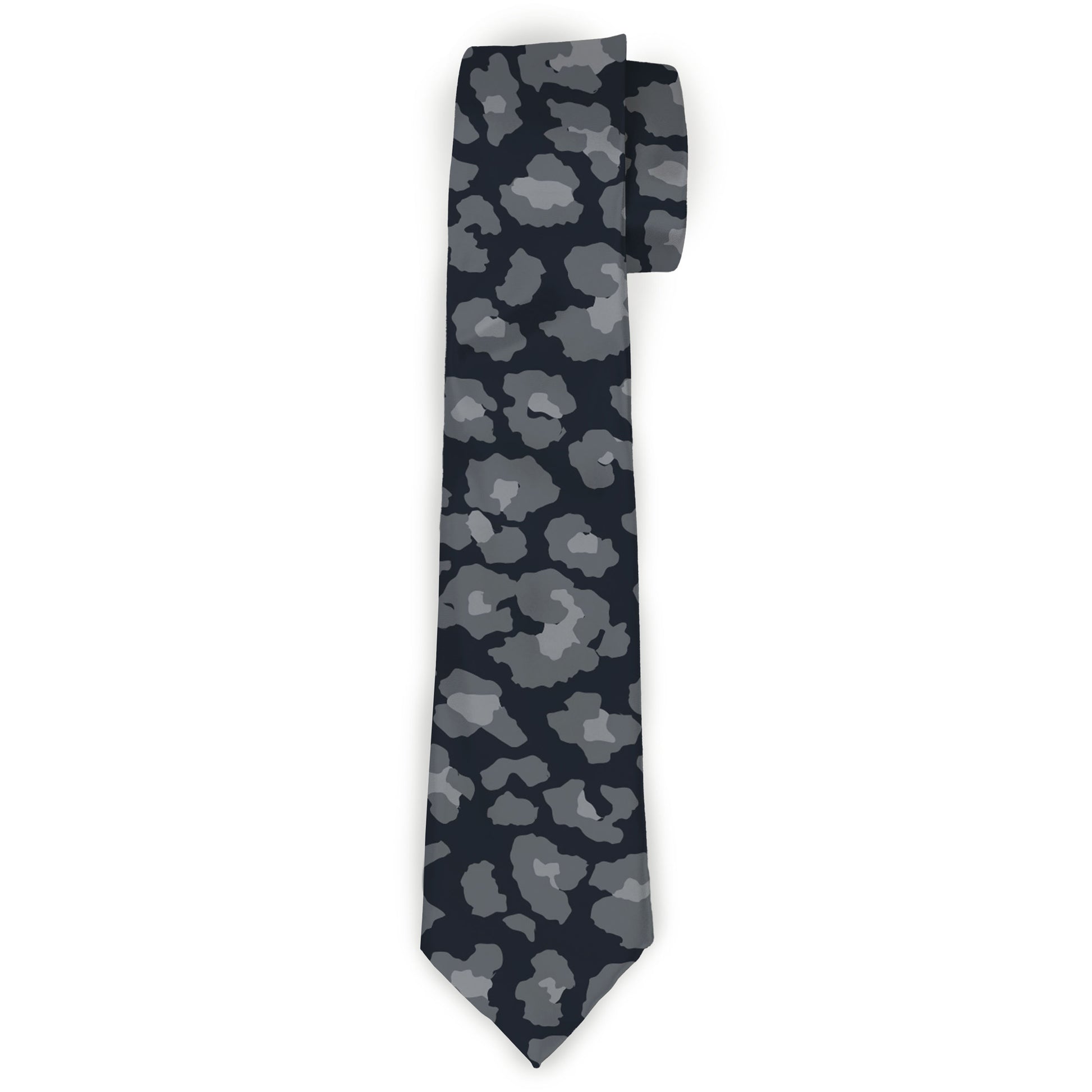 Buckle-Down Necktie - Leopard Grays Neckties Buckle-Down