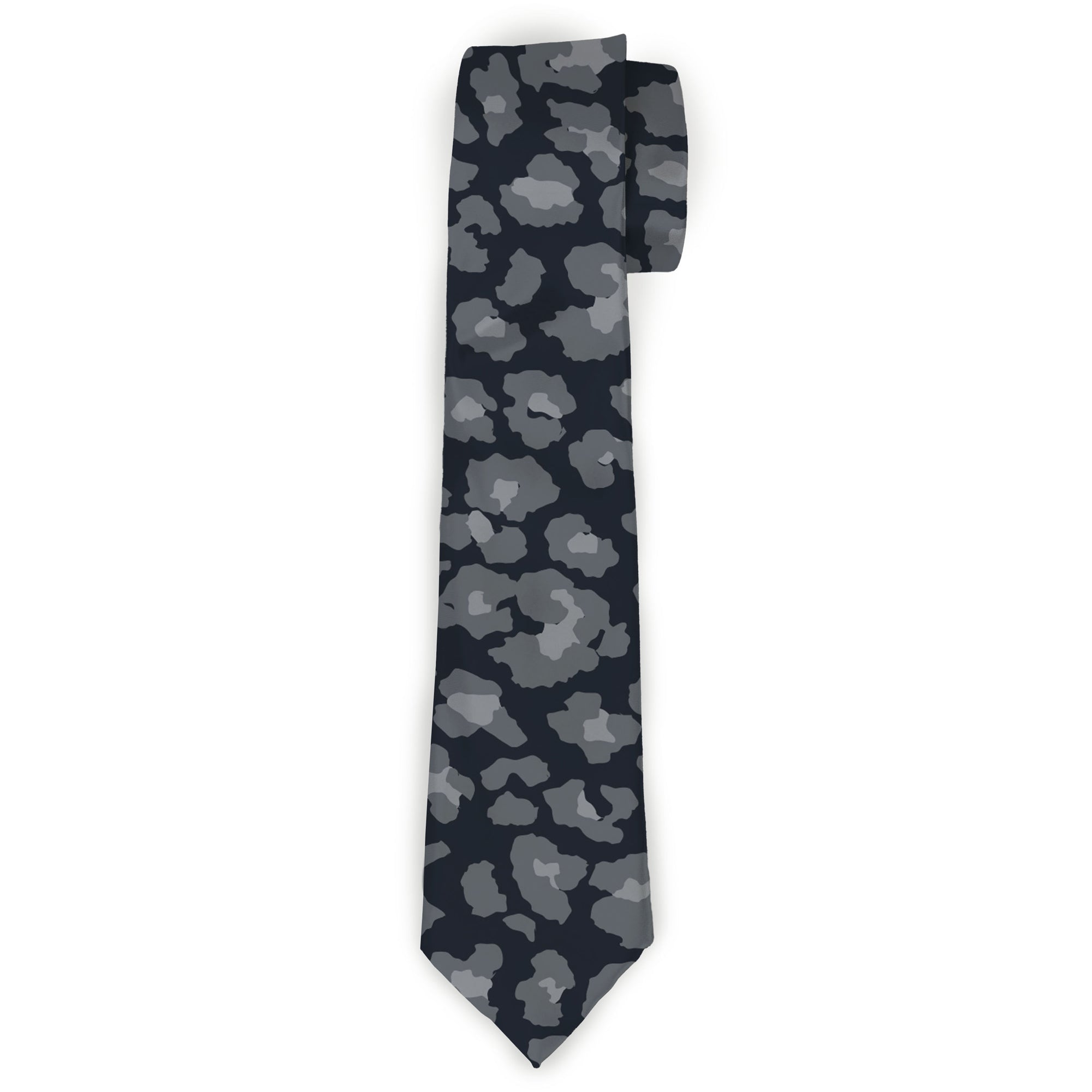 Buckle-Down Necktie - Leopard Grays Neckties Buckle-Down