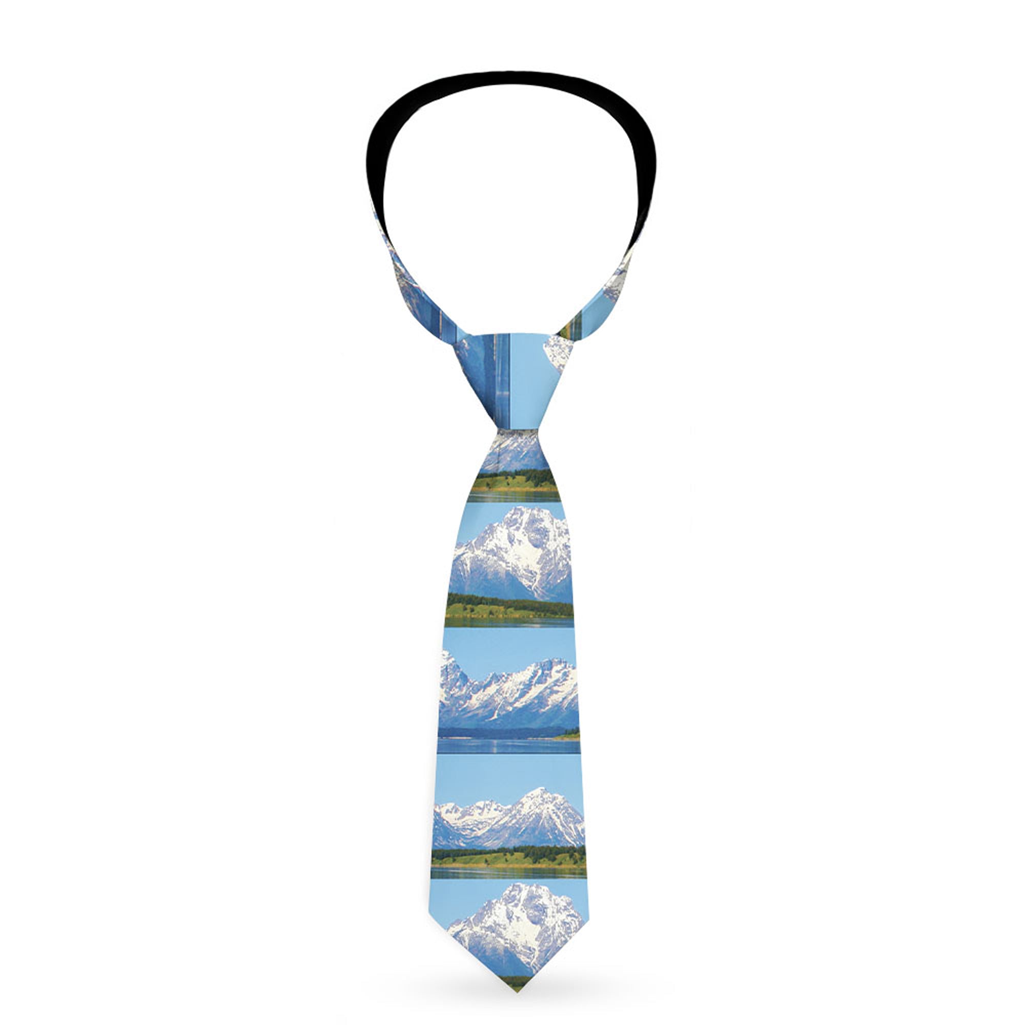 Buckle-Down Necktie - Landscape Snowy Mountains Neckties Buckle-Down
