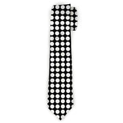Necktie Standard - Mini Polka Dots Black/White Neckties Buckle-Down