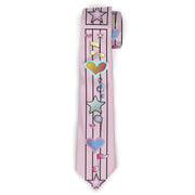 Buckle-Down Necktie - Music Notes Pink Neckties Buckle-Down