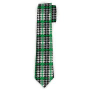Buckle-Down Necktie - Mini Houndstooth Green/Black/Gray Neckties Buckle-Down
