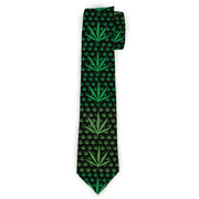 Buckle-Down Necktie - Marijuana Garden Black/Green Neckties Buckle-Down