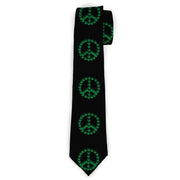 Buckle-Down Necktie - Marijuana Peace Repeat Black/Green Neckties Buckle-Down