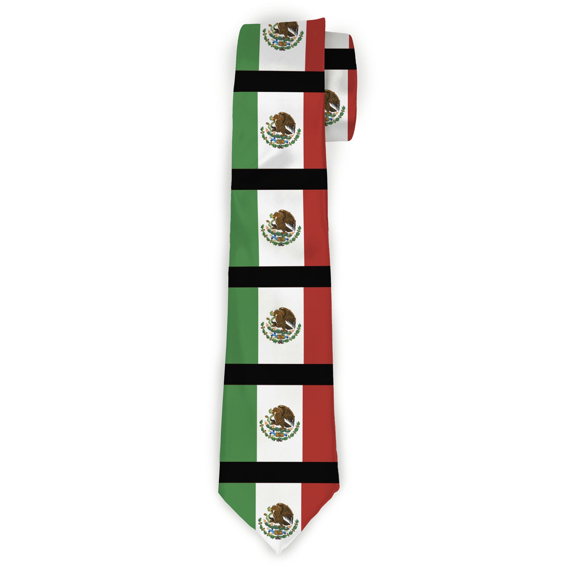 Buckle-Down Necktie - Mexico Flags Neckties Buckle-Down
