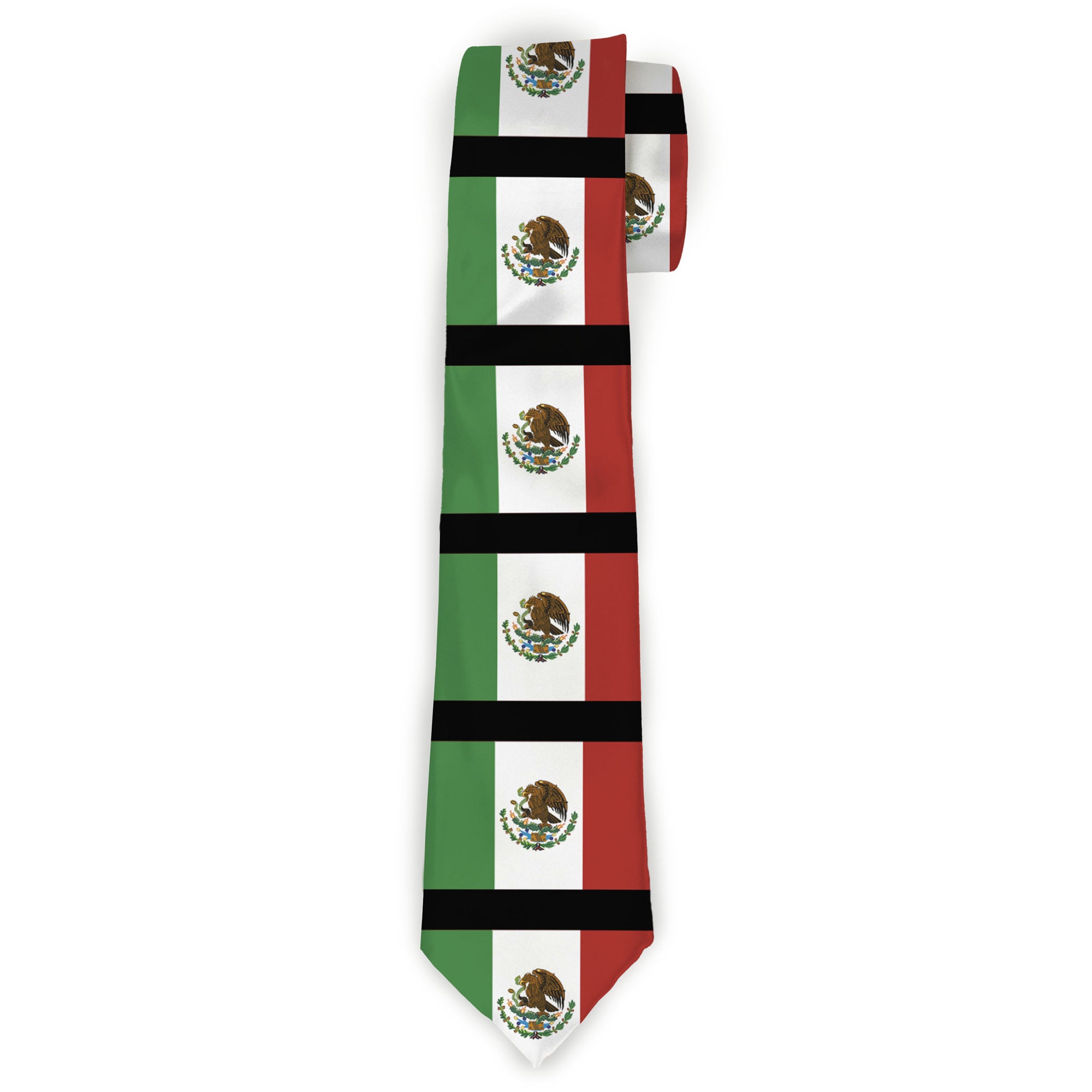 Buckle-Down Necktie - Mexico Flags Neckties Buckle-Down