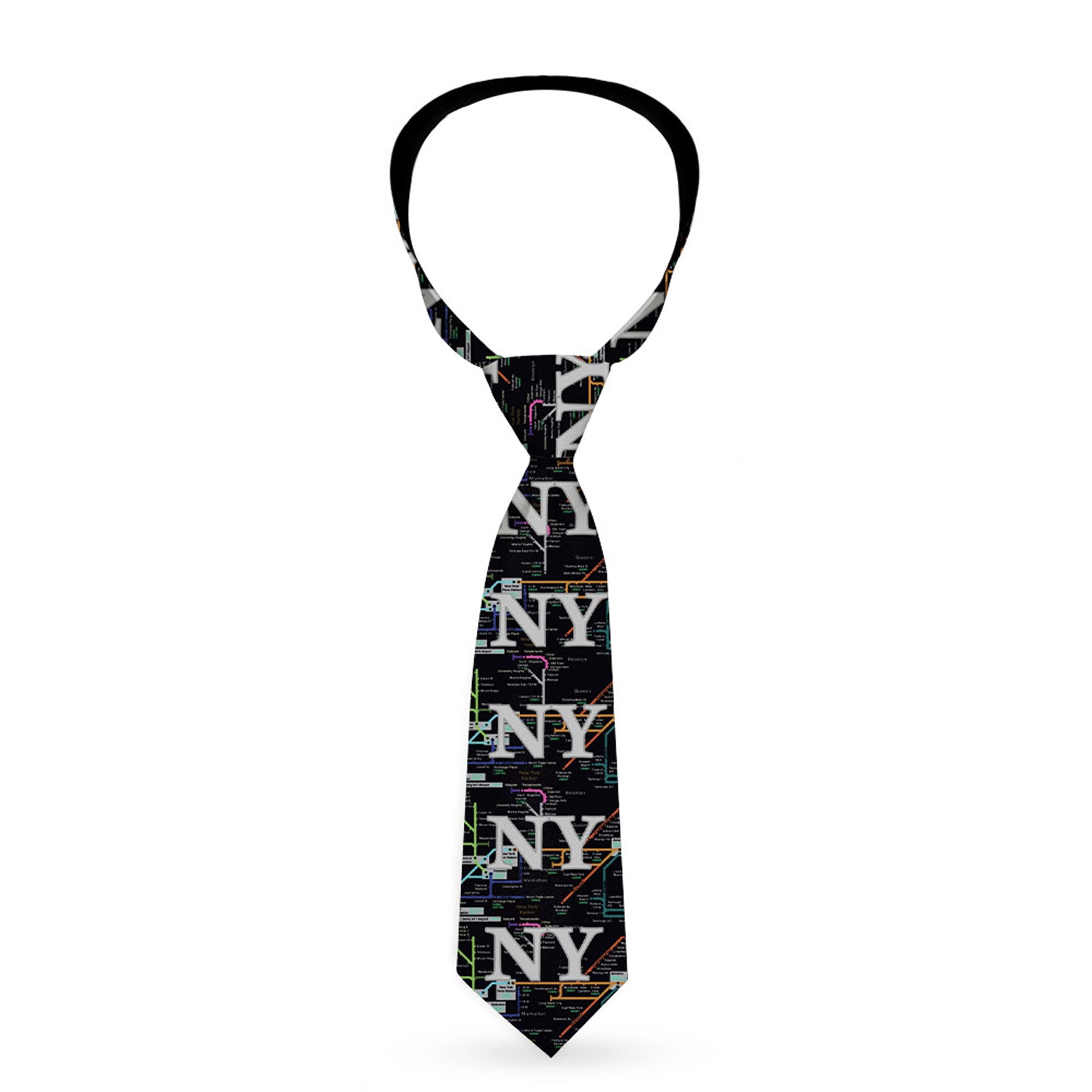 Buckle-Down Necktie - New York Subway Neckties Buckle-Down