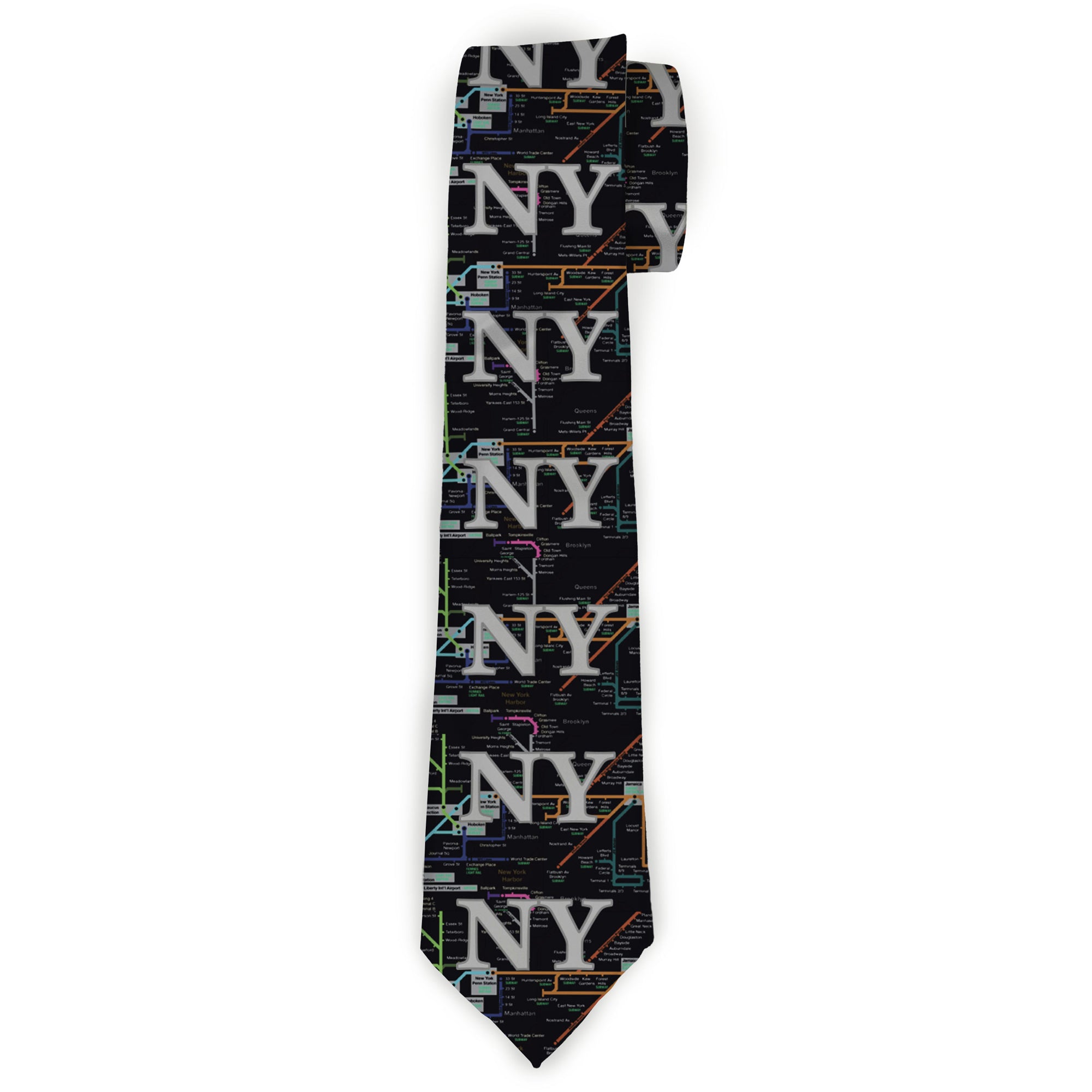 Buckle-Down Necktie - New York Subway Neckties Buckle-Down