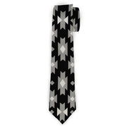 Buckle-Down Necktie - Navajo Gray/Black/Gray/White Neckties Buckle-Down