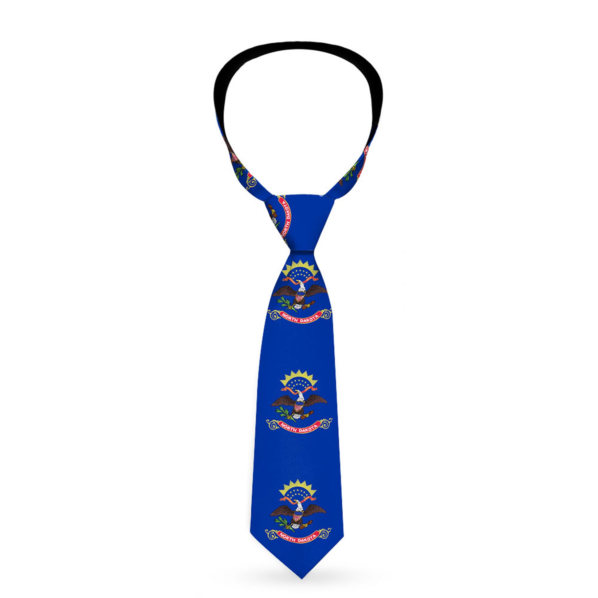 Buckle-Down Necktie - North Dakota Flags Neckties Buckle-Down