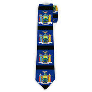 Buckle-Down Necktie - New York Flags/Black Neckties Buckle-Down