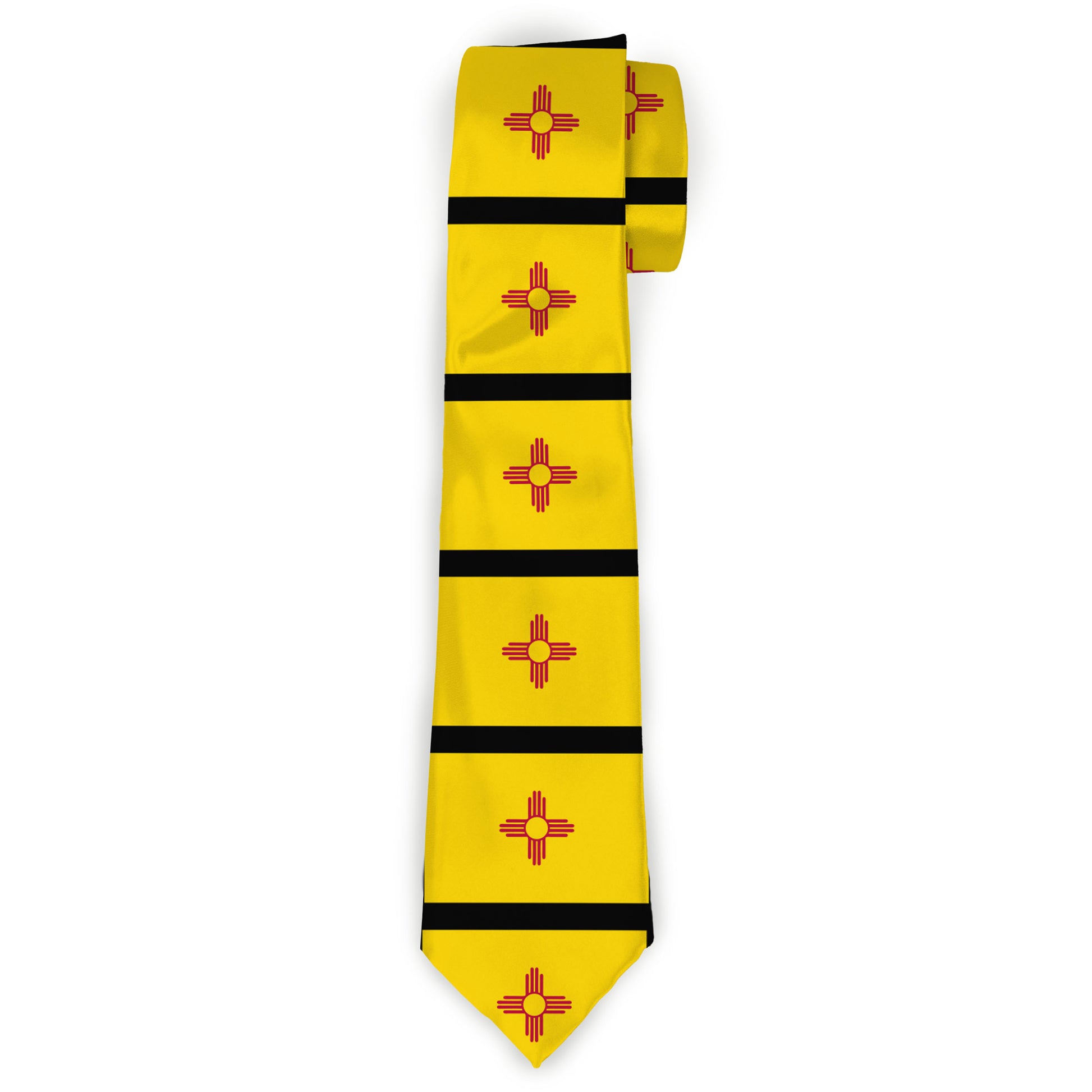 Buckle-Down Necktie - New Mexico Flag/Black Neckties Buckle-Down