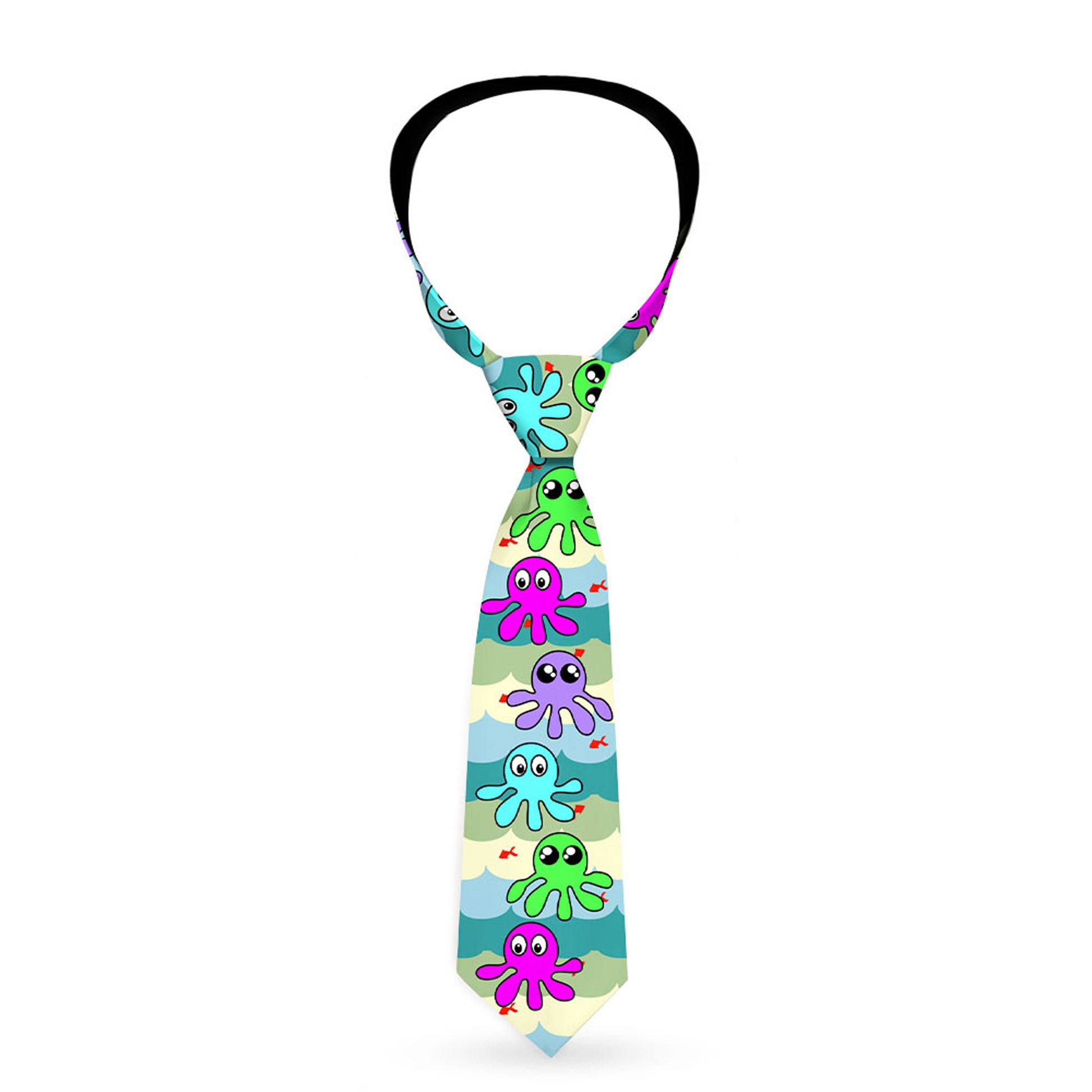 Buckle-Down Necktie - Octopus Cartoon Neckties Buckle-Down