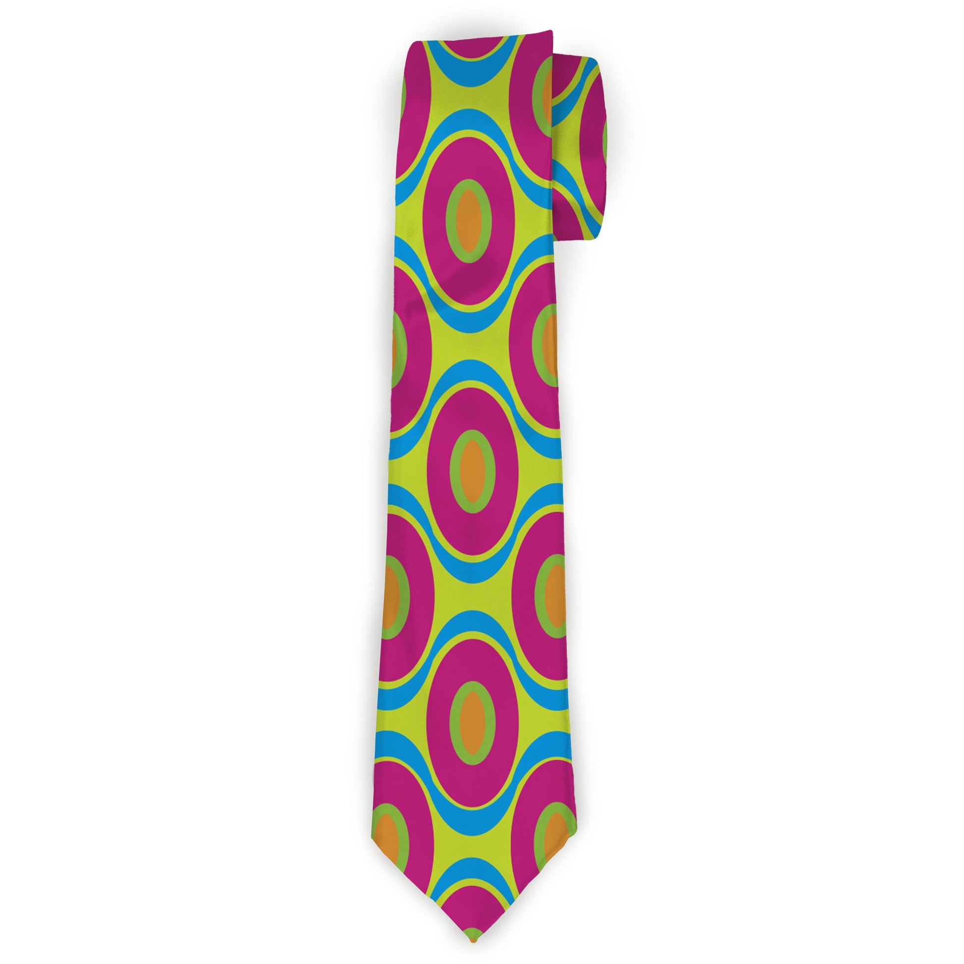 Buckle-Down Necktie - Ogee Lime/Blue/Fuchsia/Orange Neckties Buckle-Down