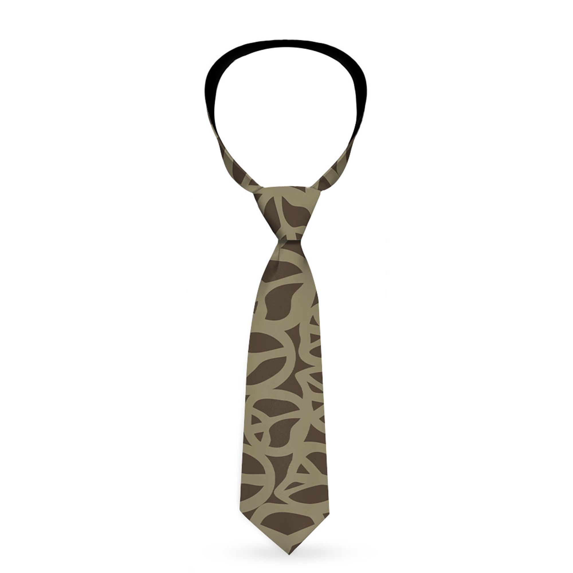 Buckle-Down Necktie - Peace Brown/Olive Neckties Buckle-Down