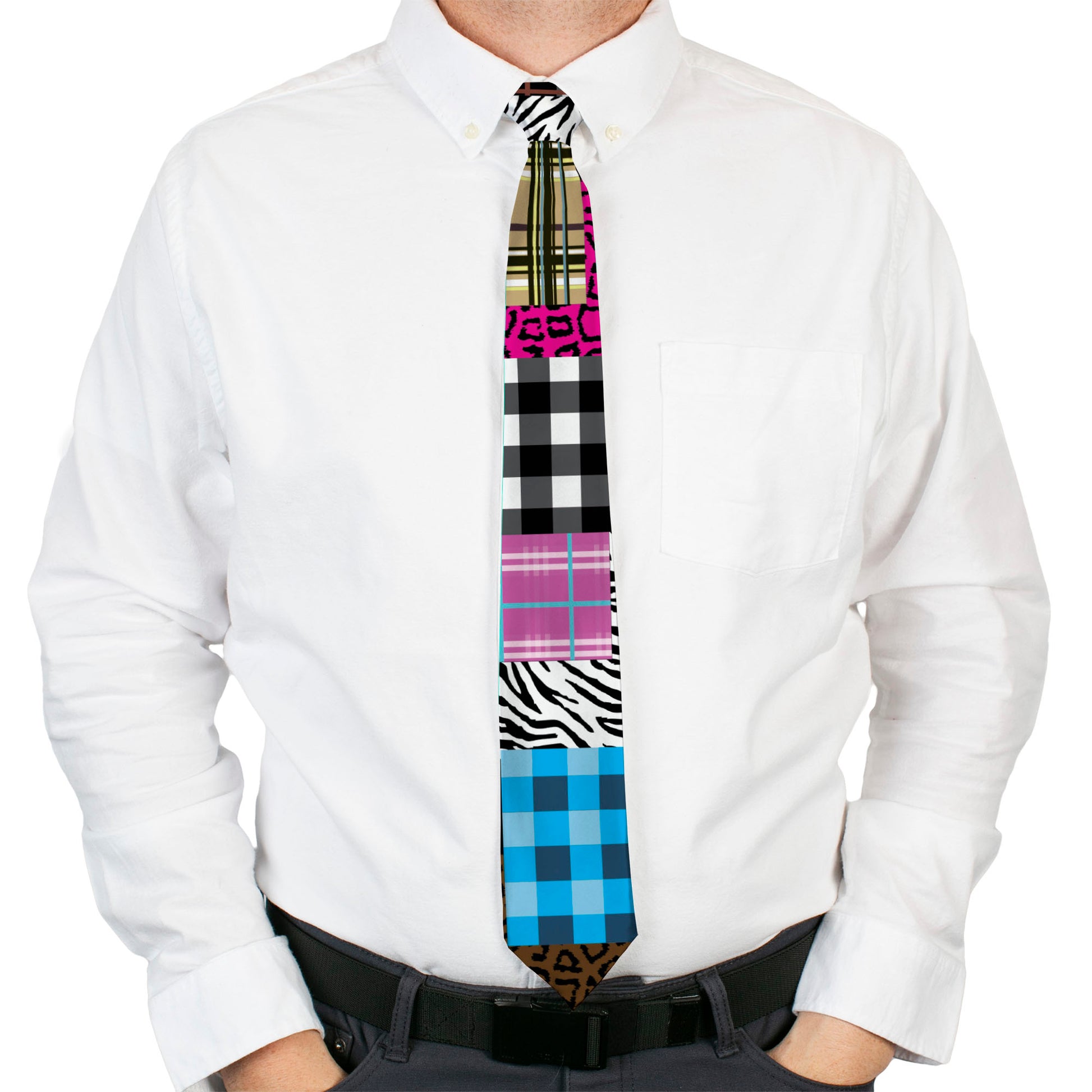 Buckle-Down Necktie - Plaid & Animal Skins Neckties Buckle-Down