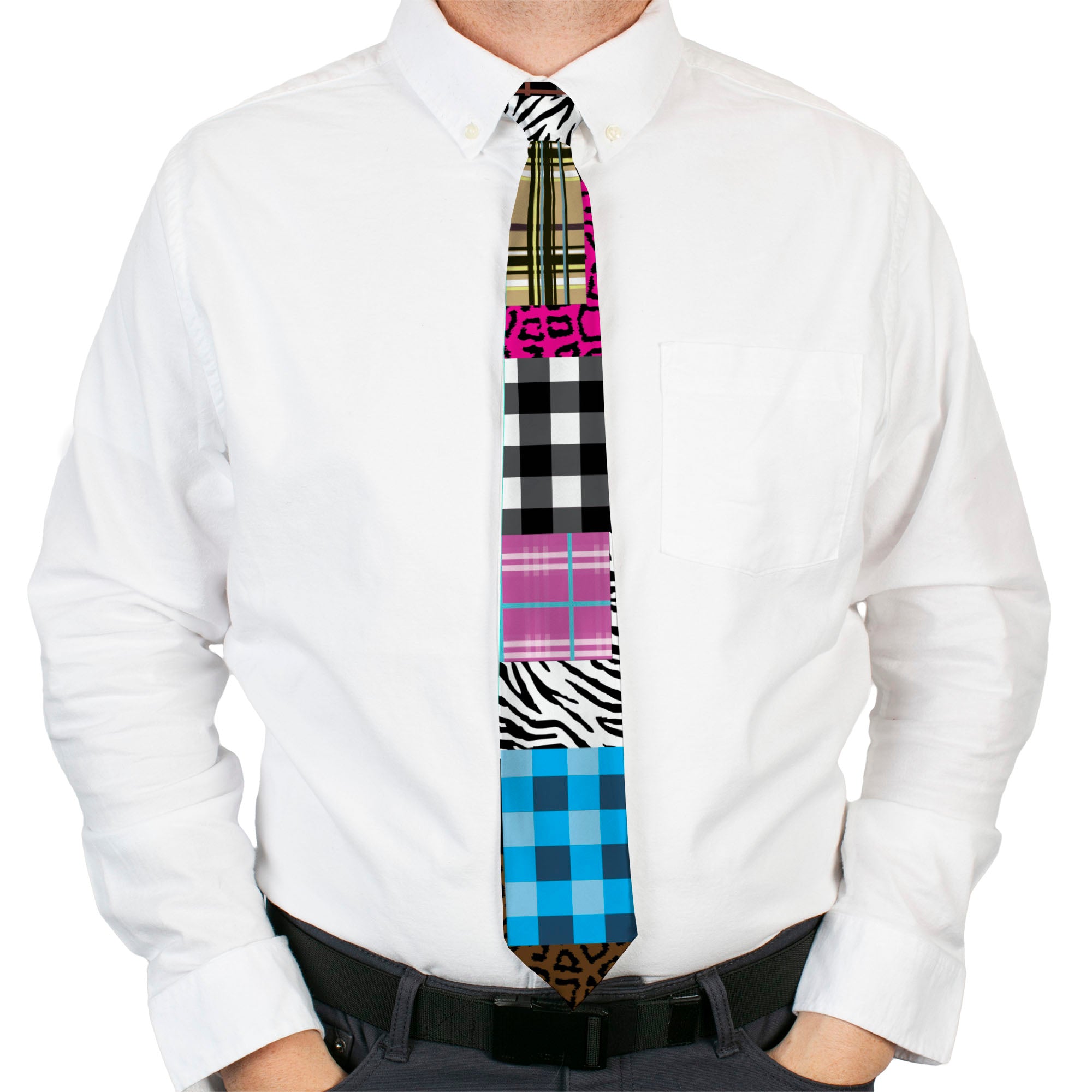 Buckle-Down Necktie - Plaid & Animal Skins Neckties Buckle-Down