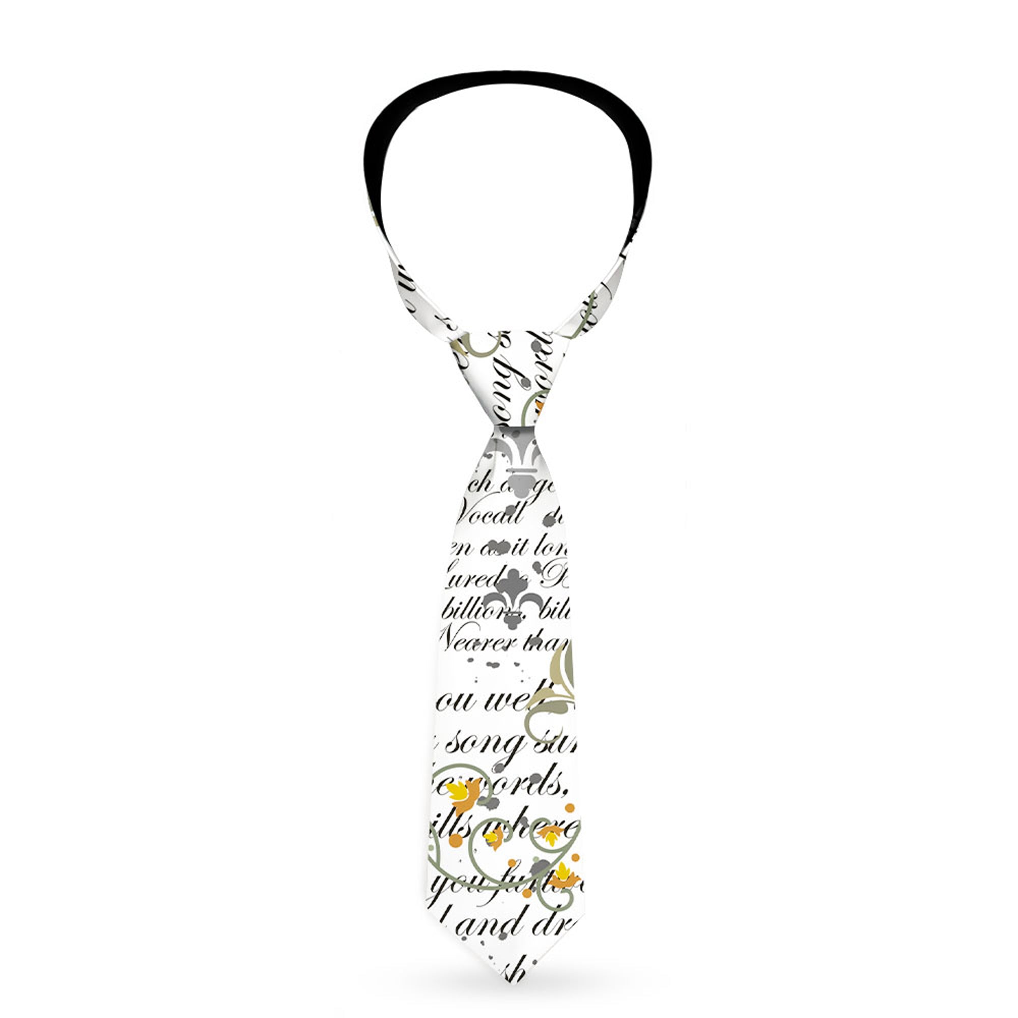 Buckle-Down Necktie - Poems Neckties Buckle-Down
