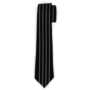 Necktie Standard - Pinstripes Black/Gray Neckties Buckle-Down