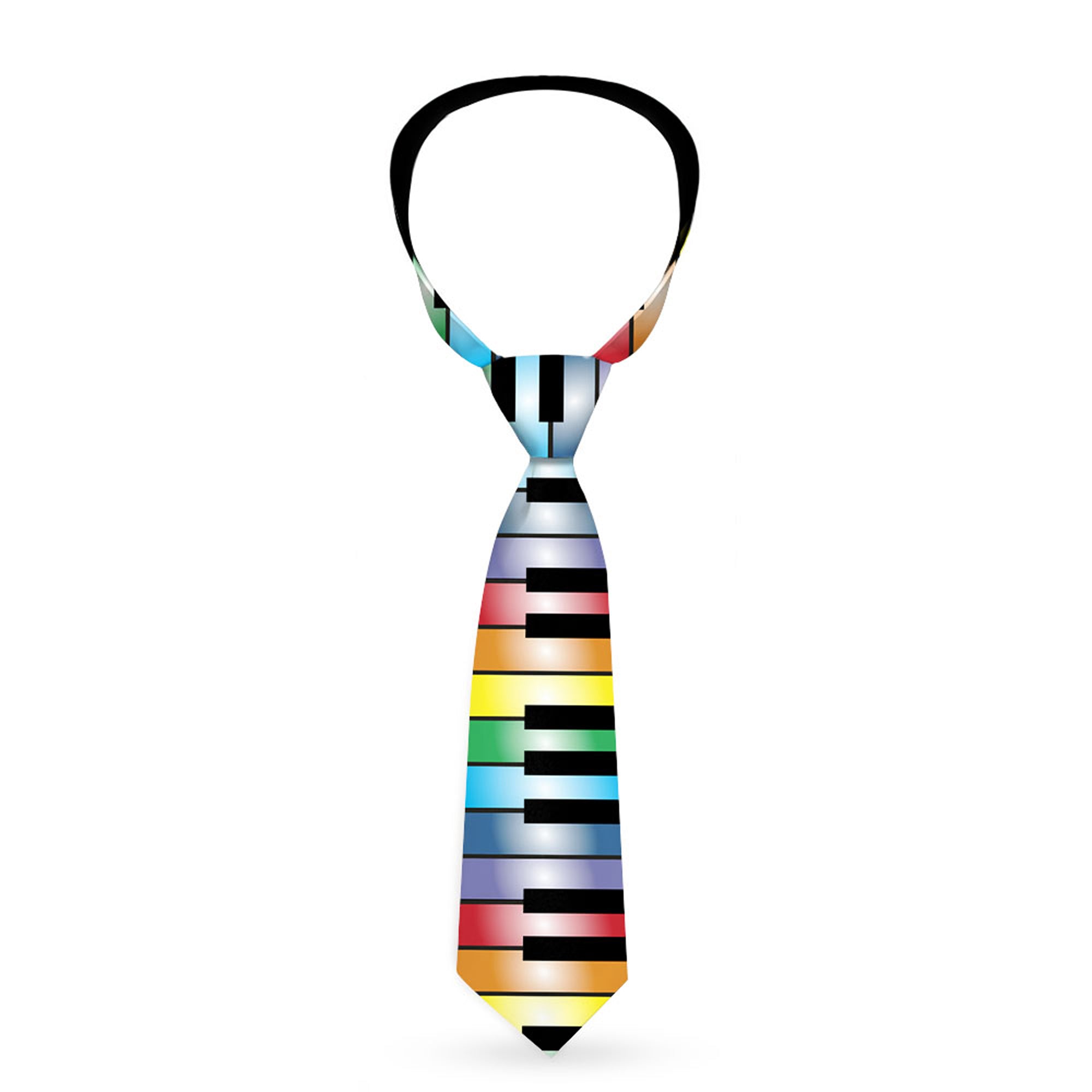 Buckle-Down Necktie - Piano Keys Rainbow Neckties Buckle-Down