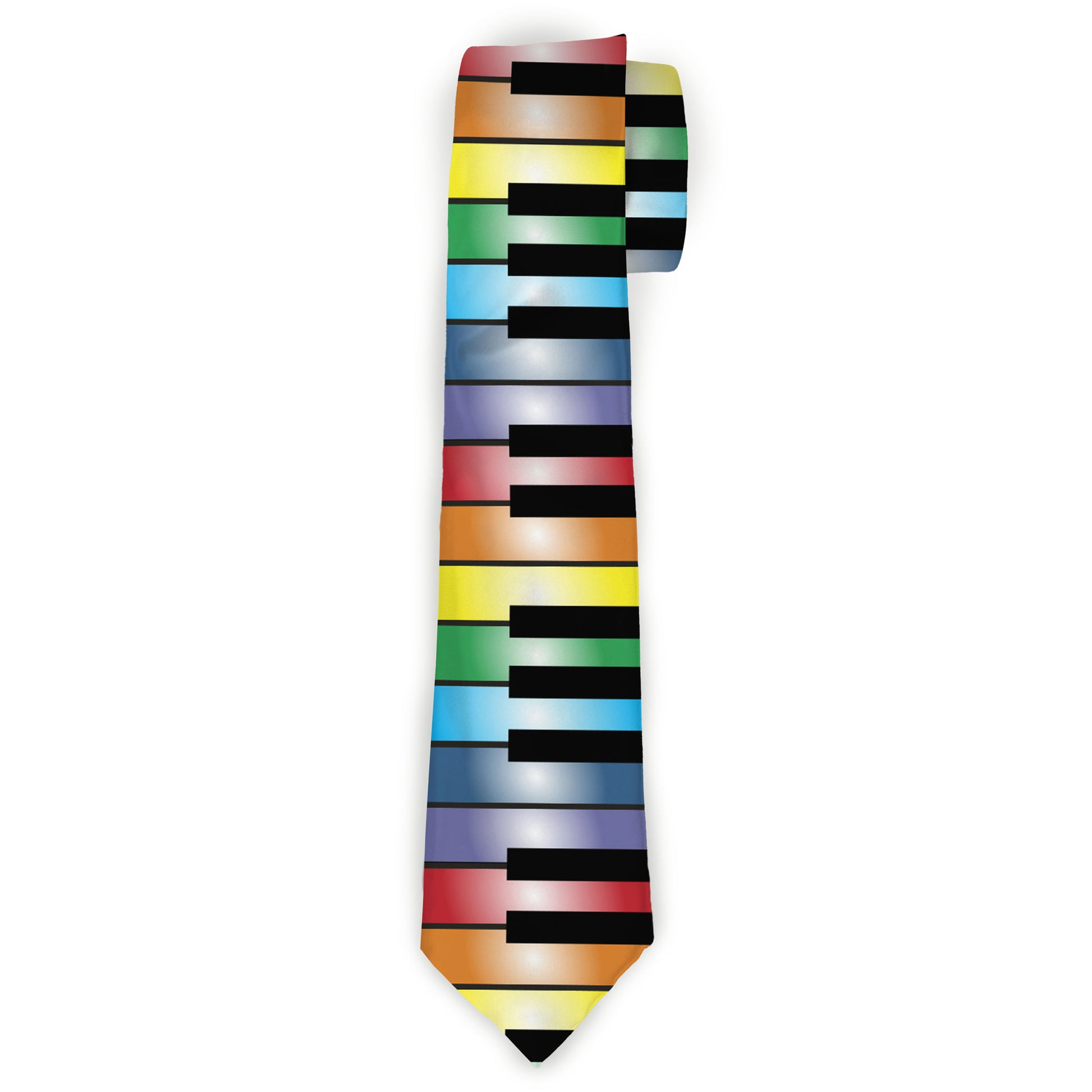 Buckle-Down Necktie - Piano Keys Rainbow Neckties Buckle-Down