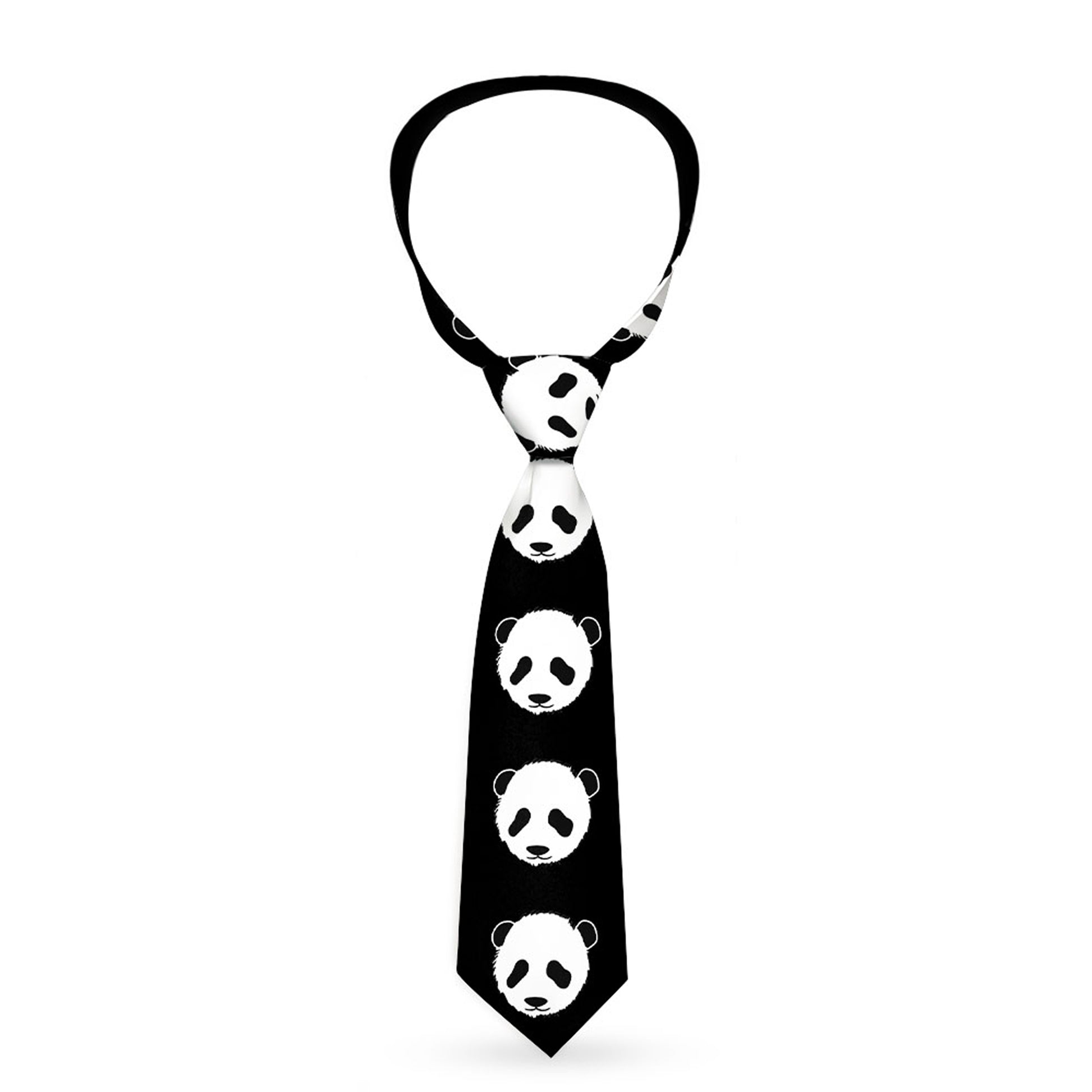 Buckle-Down Necktie - Panda Bear Repeat Neckties Buckle-Down
