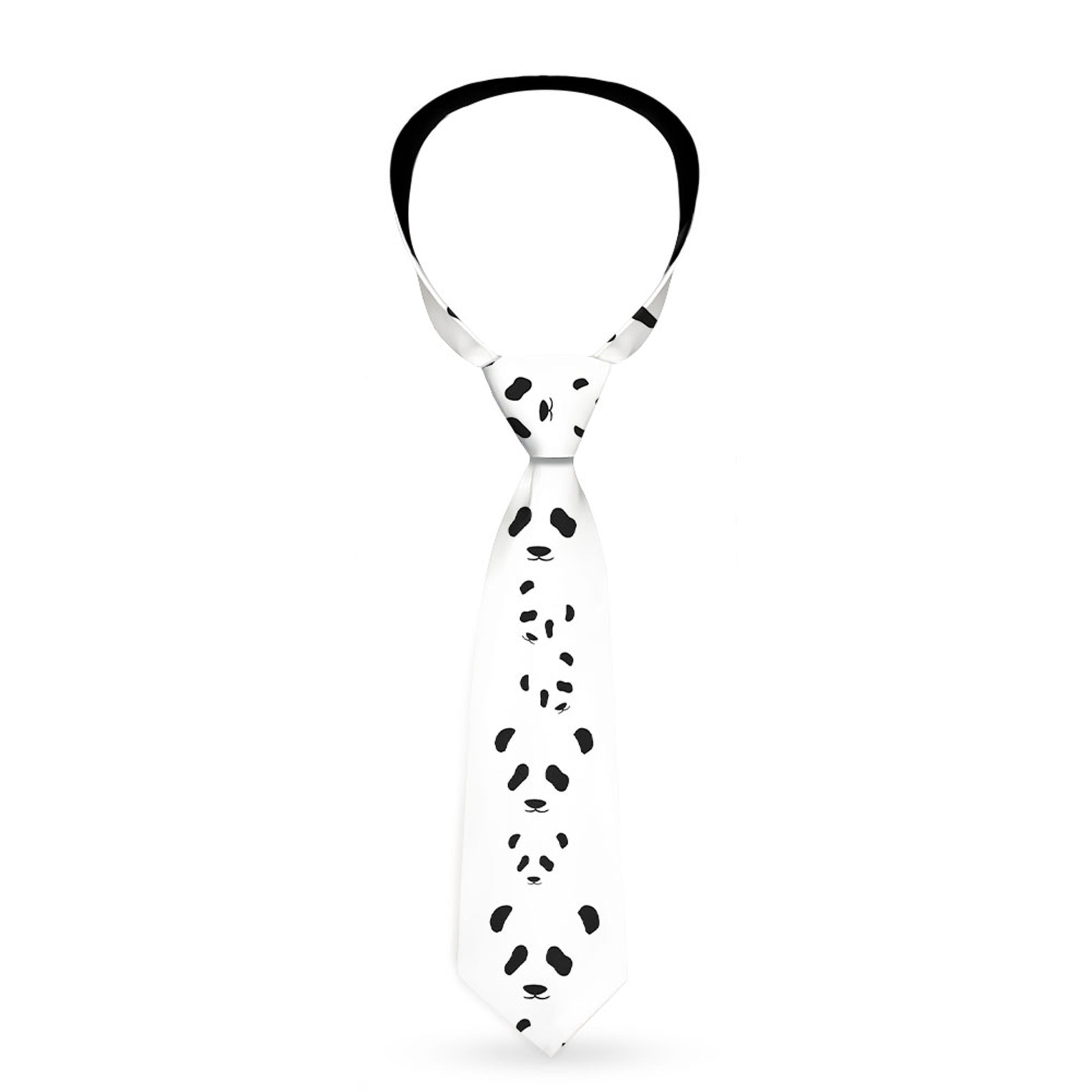 Buckle-Down Necktie - Panda Bear Spots Neckties Buckle-Down