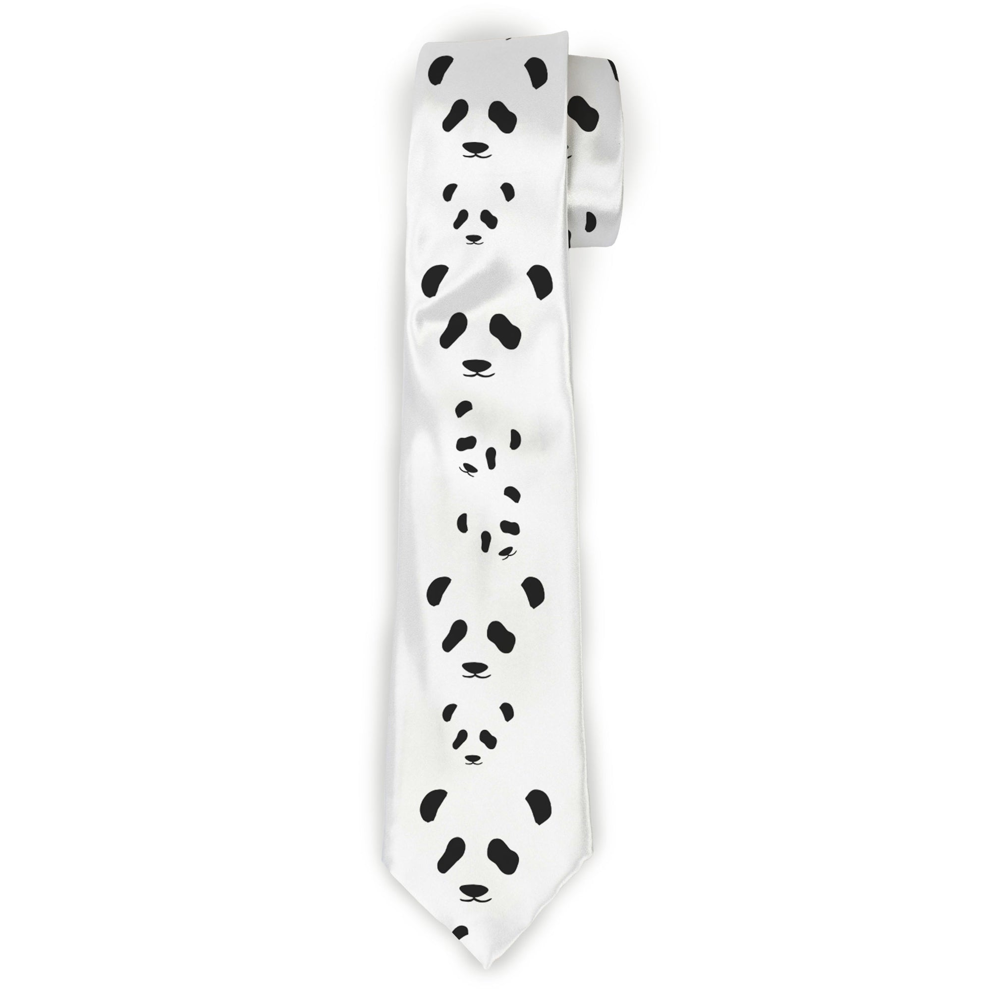 Buckle-Down Necktie - Panda Bear Spots Neckties Buckle-Down