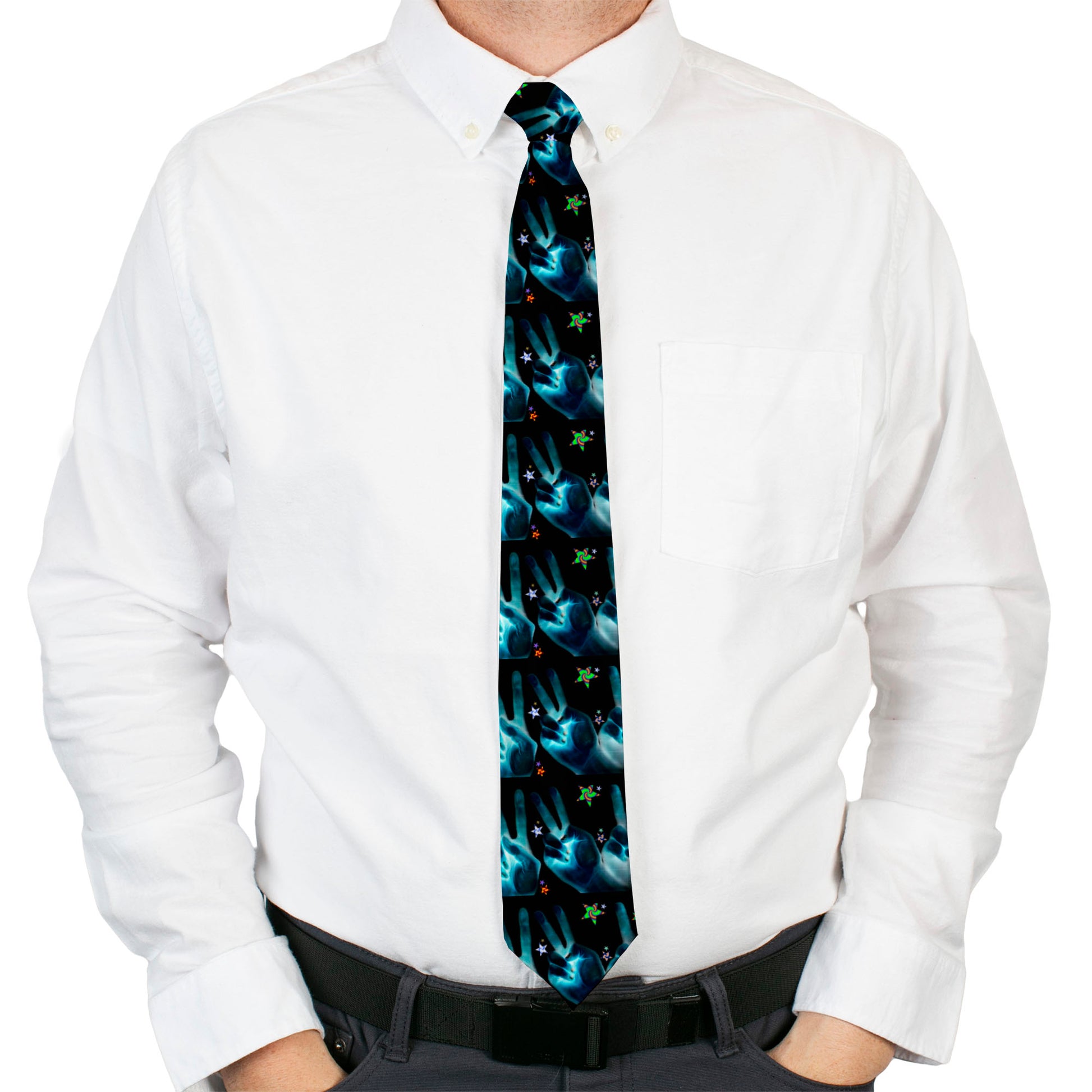 Buckle-Down Necktie - Peace & Starz Neckties Buckle-Down