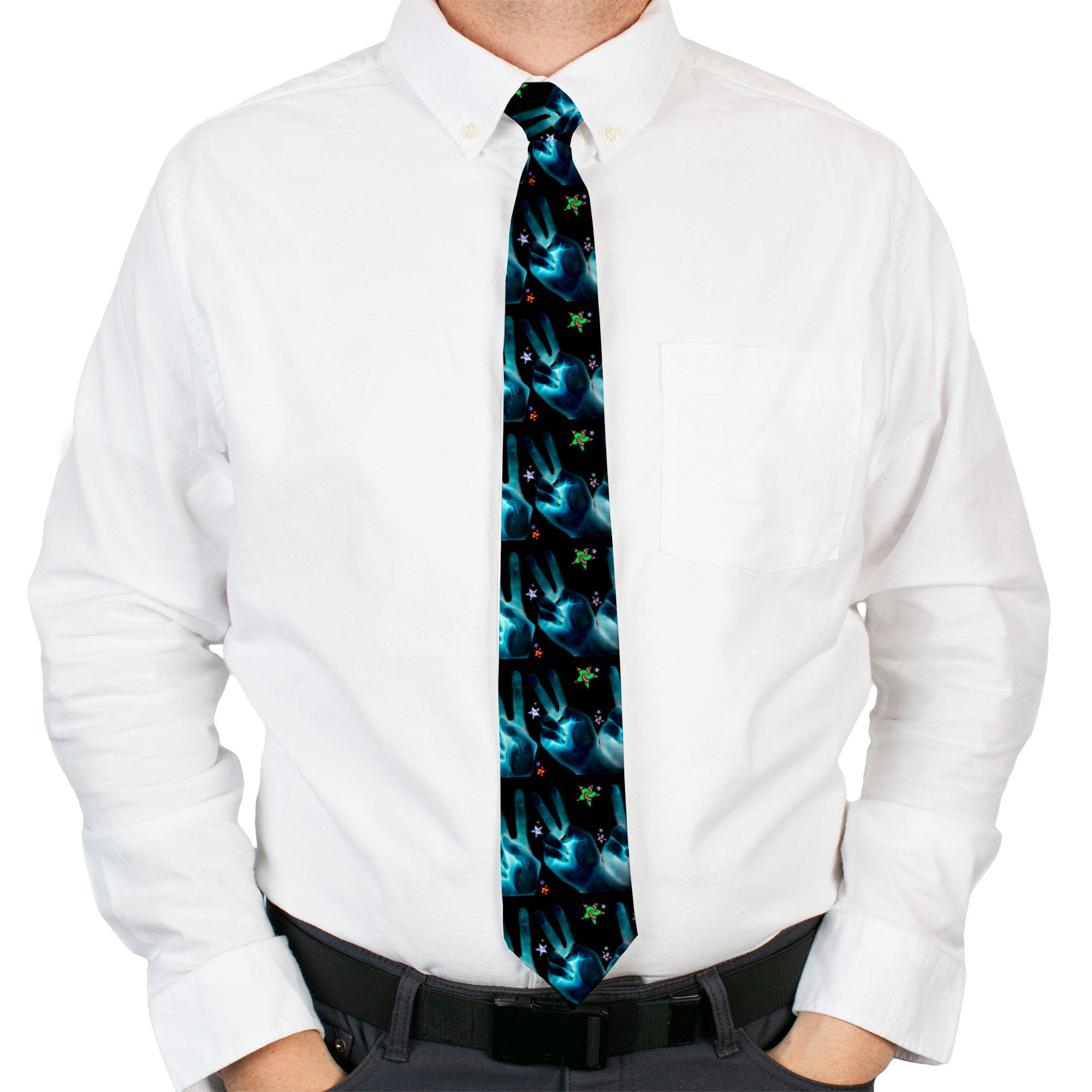 Buckle-Down Necktie - Peace & Starz Neckties Buckle-Down