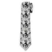 Buckle-Down Necktie - Peace w/Wings Gray Neckties Buckle-Down