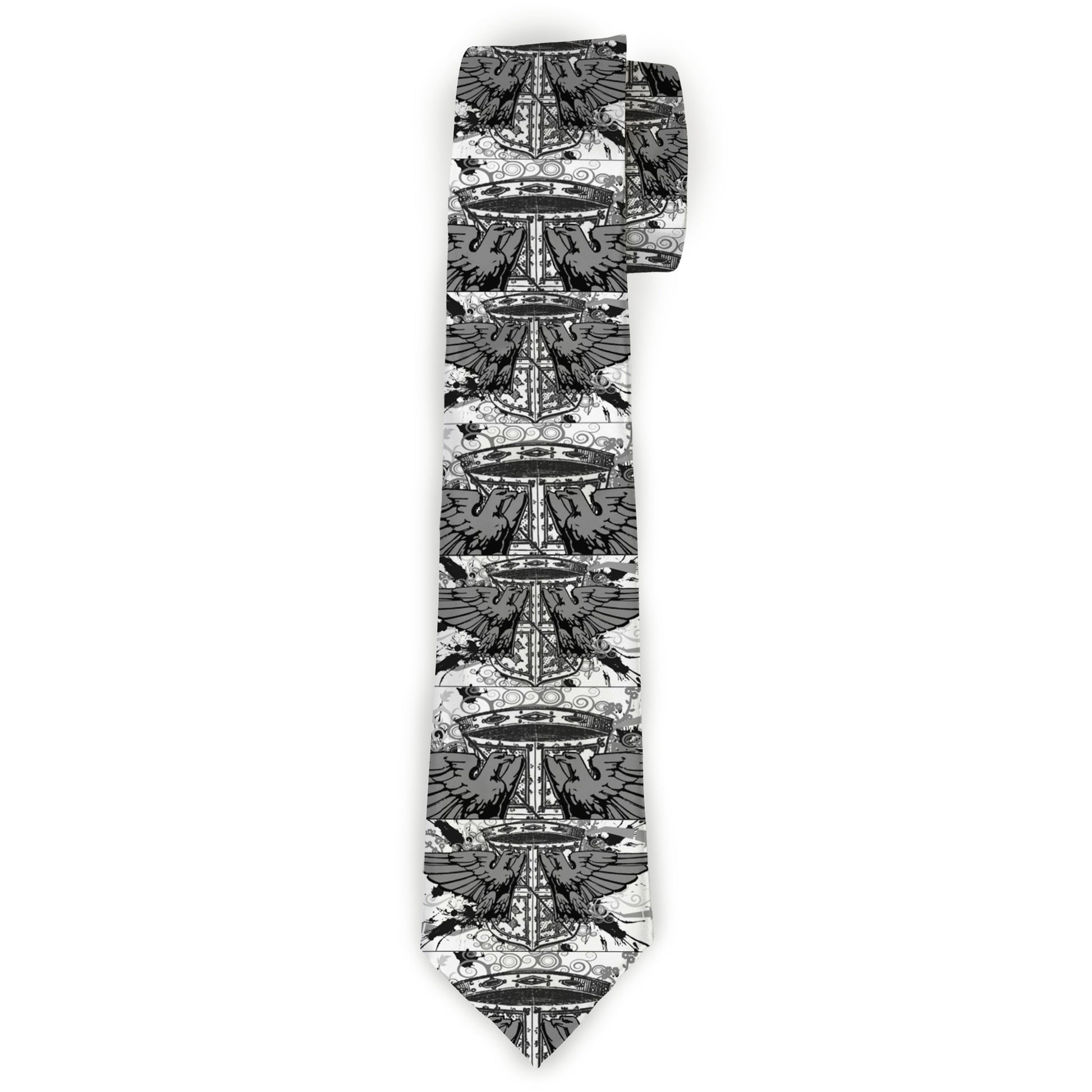 Buckle-Down Necktie - Phoenix Shield White Neckties Buckle-Down