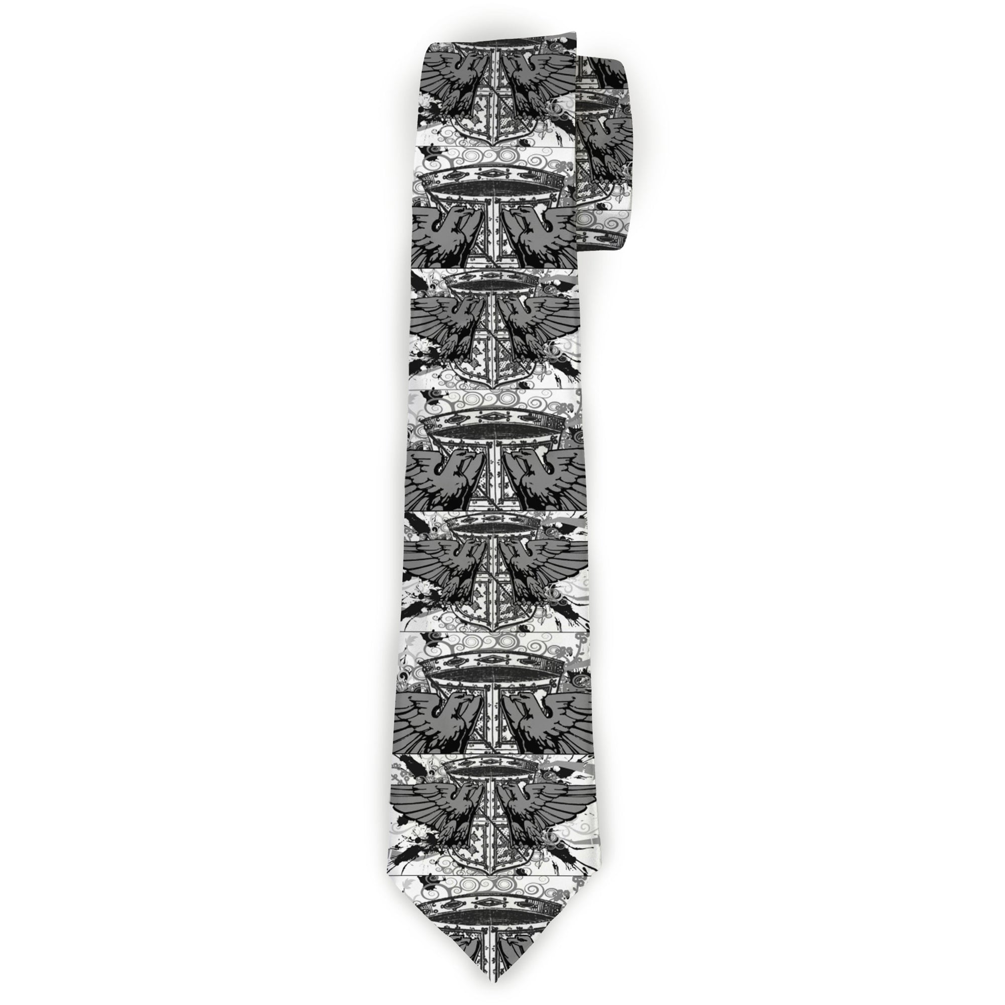 Buckle-Down Necktie - Phoenix Shield White Neckties Buckle-Down