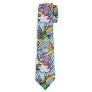 Buckle-Down Necktie - Rainbow Cloud Stars Baby Blue Neckties Buckle-Down