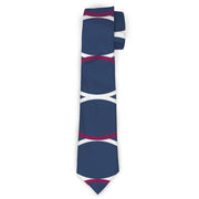 Buckle-Down Necktie - Rings Turquoise/White/Fuchsia Neckties Buckle-Down