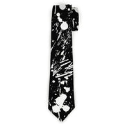 Buckle-Down Necktie - Splatter Black/White Neckties Buckle-Down