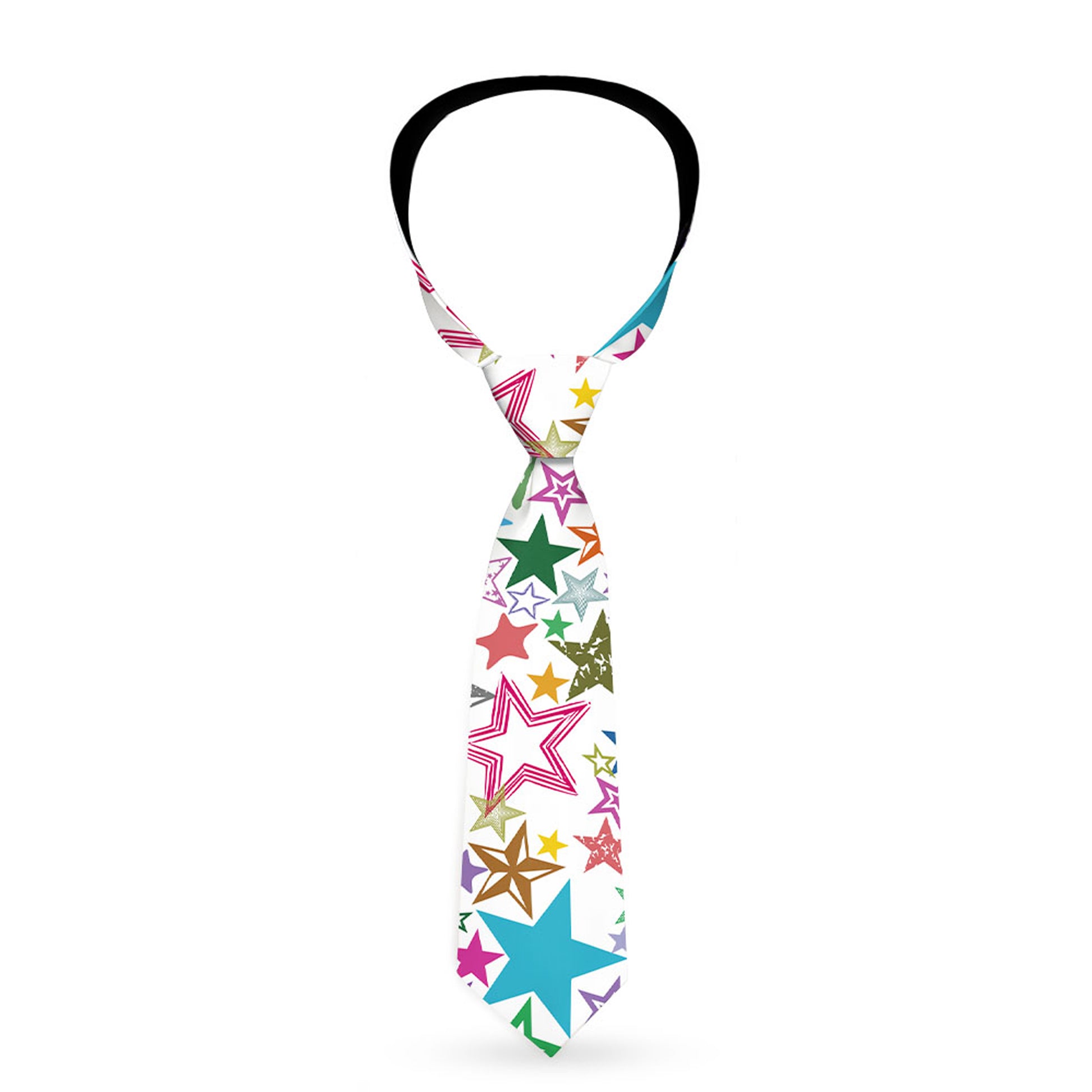Buckle-Down Necktie - Stargazer White/Multi Color Neckties Buckle-Down