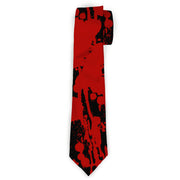 Buckle-Down Necktie - Splatter Black/Red Neckties Buckle-Down