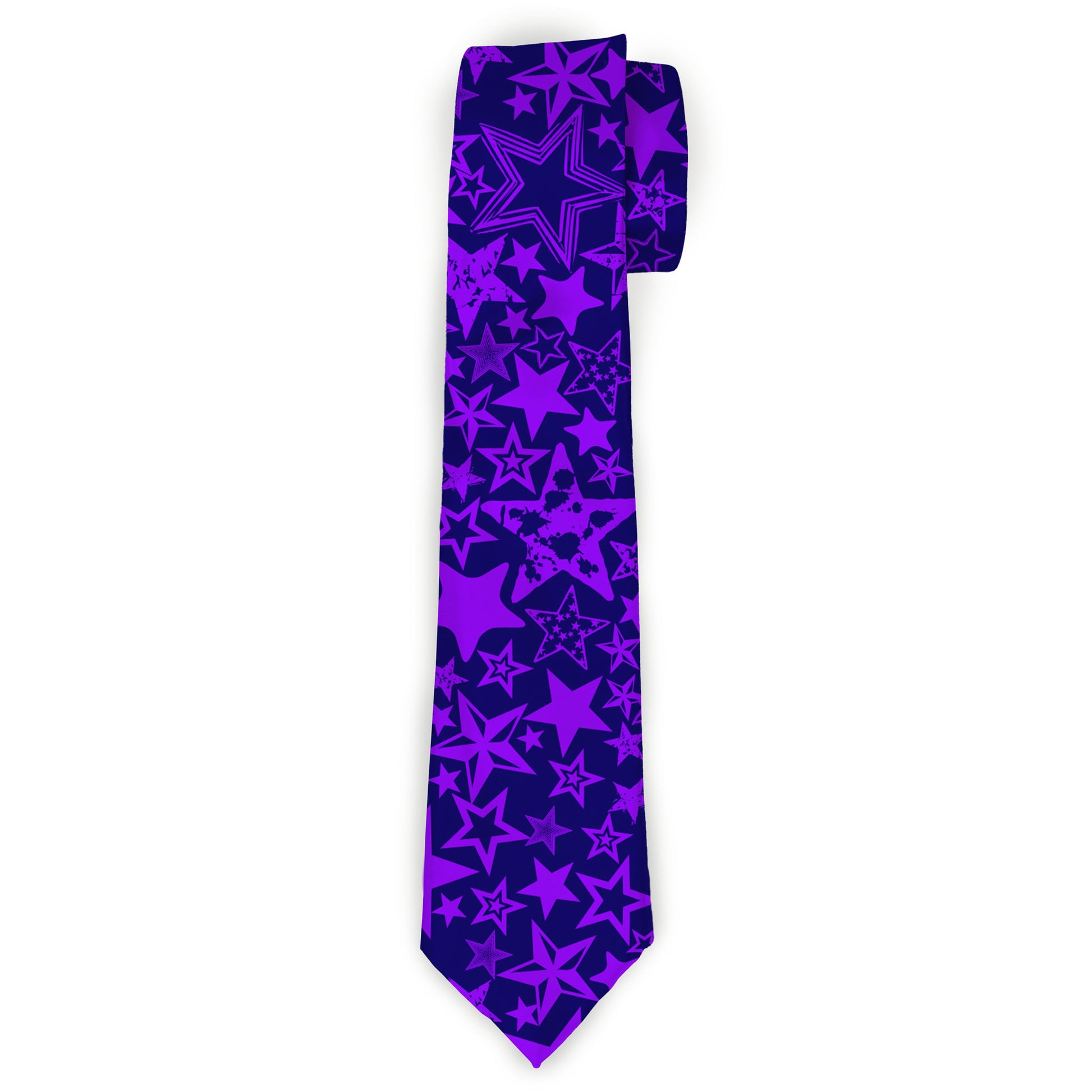 Buckle-Down Necktie - Stargazer Black/Purple Neckties Buckle-Down