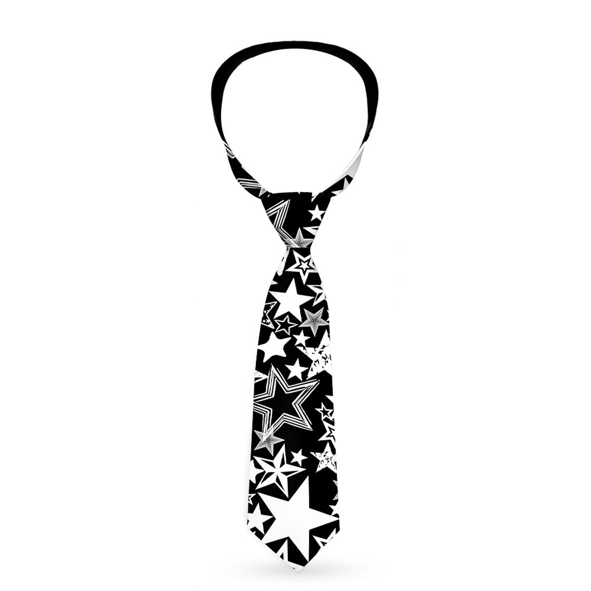 Buckle-Down Necktie - Stargazer Black/White Neckties Buckle-Down