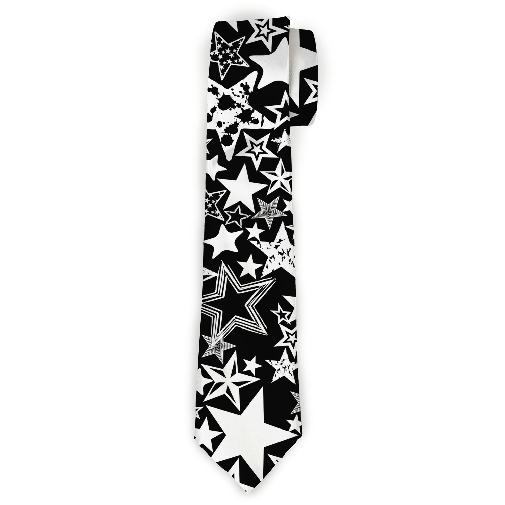 Buckle-Down Necktie - Stargazer Black/White Neckties Buckle-Down