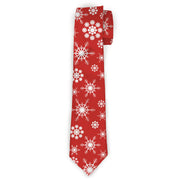 Buckle-Down Necktie - Snowflakes Red/White Neckties Buckle-Down