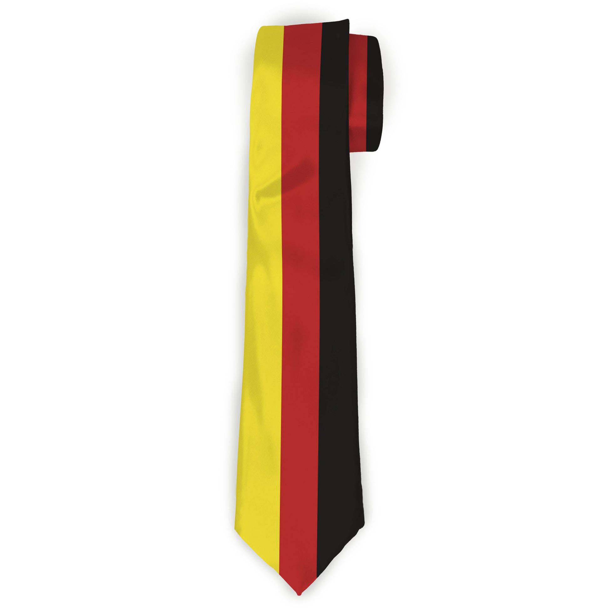 Buckle-Down Necktie - Stripes Black/Red/Yellow Neckties Buckle-Down