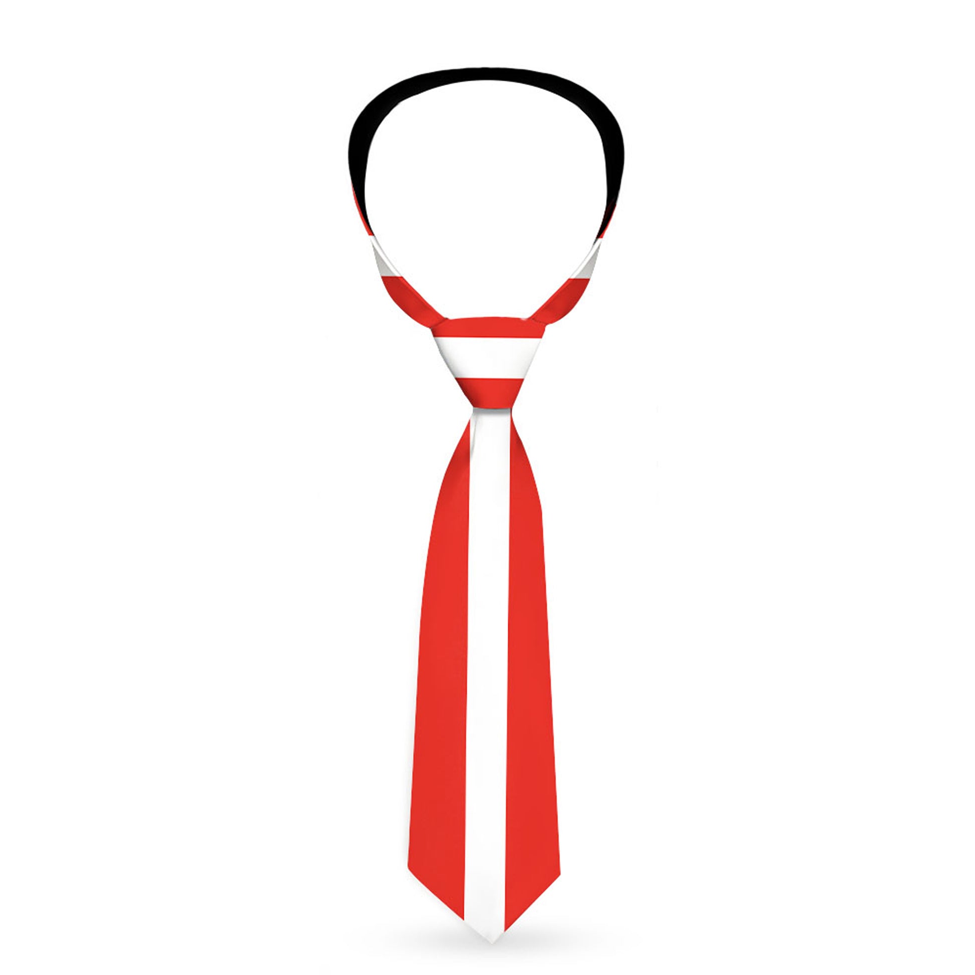 Necktie Standard - Stripes Red/White/Red Neckties Buckle-Down
