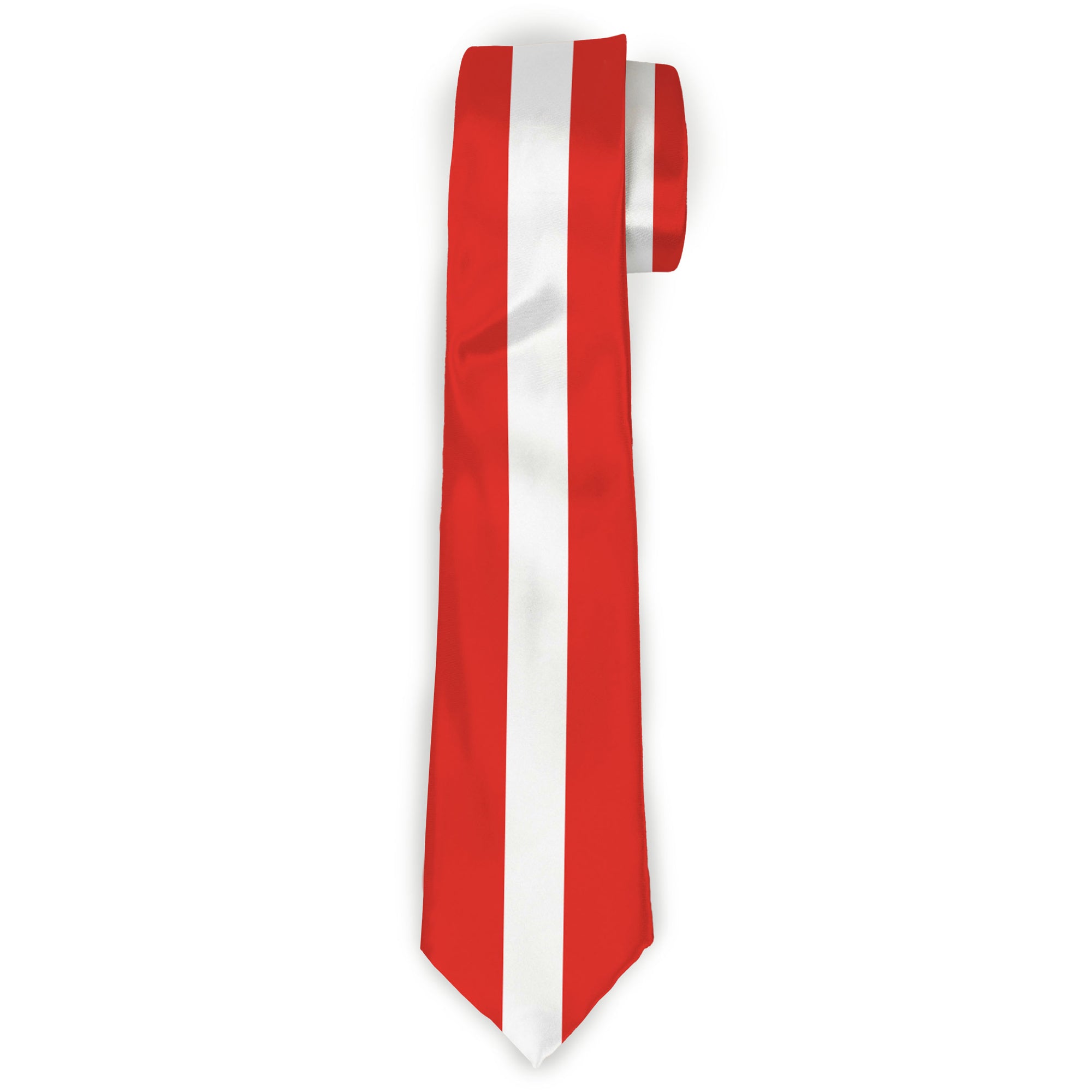 Necktie Standard - Stripes Red/White/Red Neckties Buckle-Down