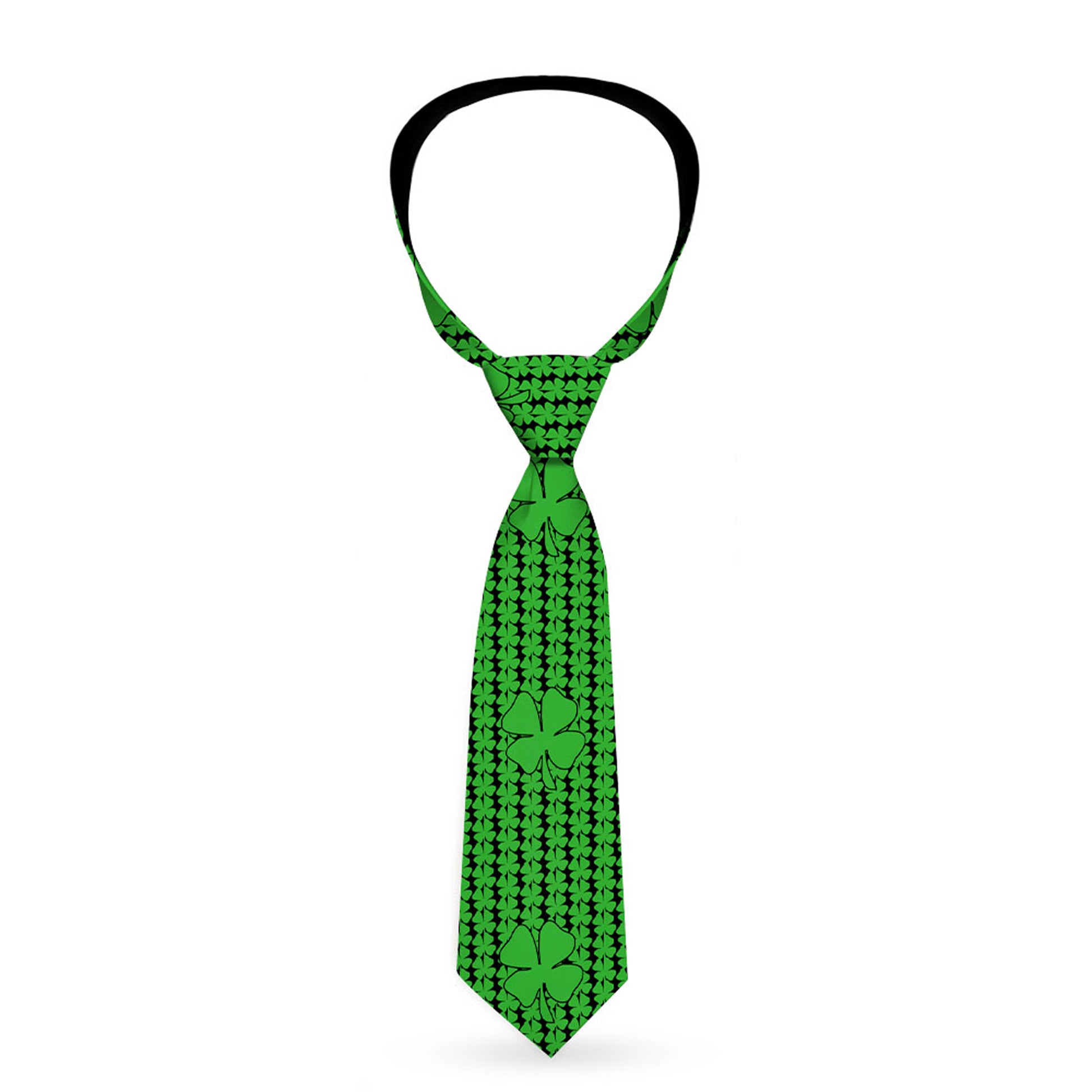 Buckle-Down Necktie - St. Pat's Clovers/Green Neckties Buckle-Down