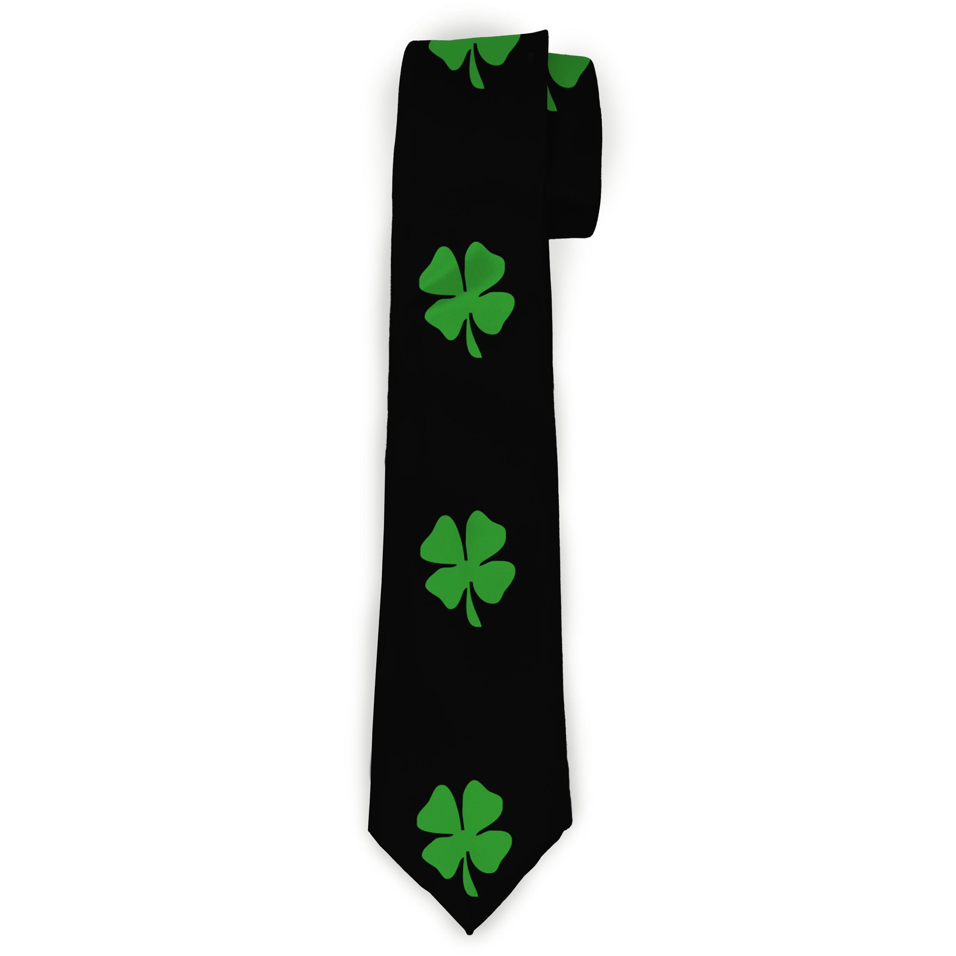 Buckle-Down Necktie - St. Pat's Black/Green Neckties Buckle-Down