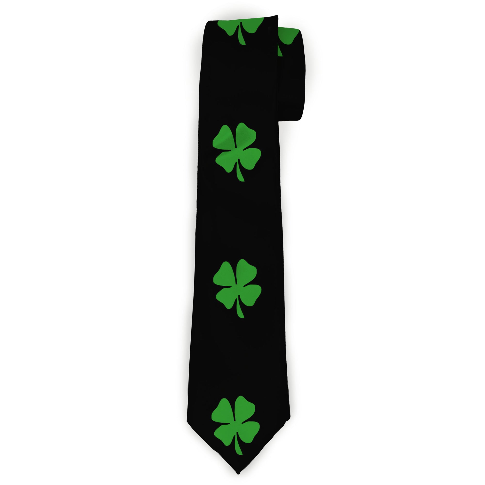 Buckle-Down Necktie - St. Pat's Black/Green Neckties Buckle-Down